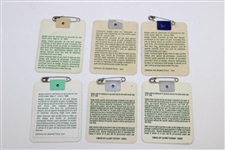 1994, 1995(x2), 1996 & 1998(x2) The Memorial Tournament Official Badges - Linn Strickler Collection