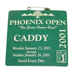 2001 Phoenix Open Official Caddy Badge - Linn Strickler Collection