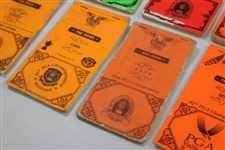Ten (10) PGA Championship Used Official Yardage Books incl. 1999 & 2000 Tiger Wins - Linn Strickler Collection