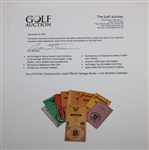 Ten (10) PGA Championship Used Official Yardage Books incl. 1999 & 2000 Tiger Wins - Linn Strickler Collection