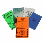 Five (5) US Open Championship Used Official Yardage Books - Linn Strickler Collection