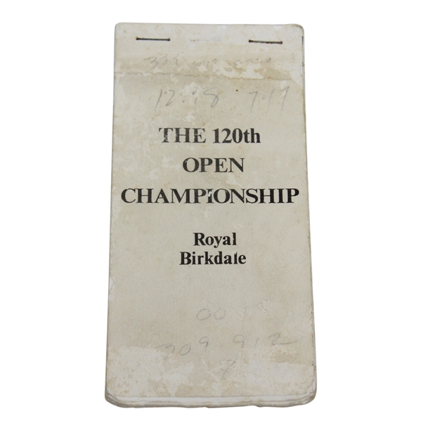 1991 The Open Championship Used Official Yardage Guide - Linn Strickler Collection