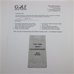1991 The Open Championship Used Official Yardage Guide - Linn Strickler Collection