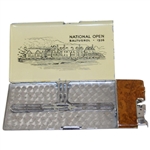 1936 US Open at Baltusrol Players Gift Cigarette Case and Lighter In One-Depiction of Clubhouse