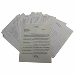 Henry Cotton Signed Letter & Authors Manuscript For Book Thanks for the Game JSA ALOA