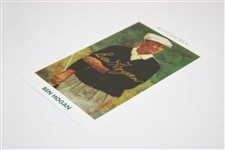 Ben Hogan Signed 1992 Mueller Promotional Golf Card in Gold JSA ALOA