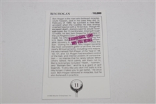 Ben Hogan Signed 1992 Mueller Promotional Golf Card in Gold JSA ALOA