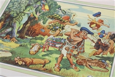 Six (6) 1925 Imperial Tobacco Company of Canada Perils of Early Golf Cards