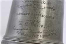 1900 Indiana State Golf Association Amateur Championship Low Stroke Score Trophy