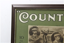 1907 Country Life Cigarettes Open Golf Champions Advertising Display - Framed