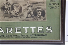 1907 Country Life Cigarettes Open Golf Champions Advertising Display - Framed