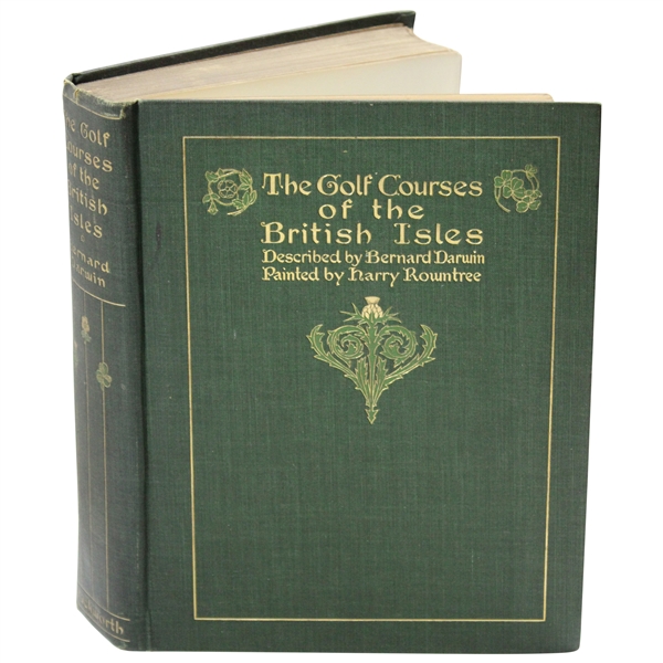 1910 The Golf Courses of the British Isles 1st Ed. Book by Bernard Darwin in Custom Slipcase