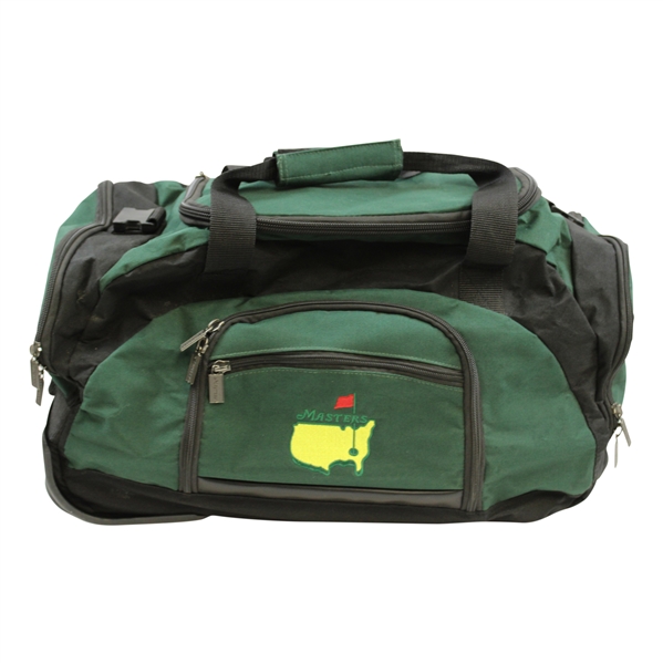Masters Tournament Logo Used Green Roller Duffel Bag