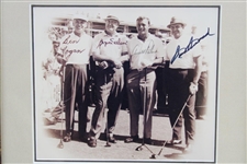 Hogan, Snead, Palmer & Nelson Signed Sepia Tone Photo - Framed JSA ALOA