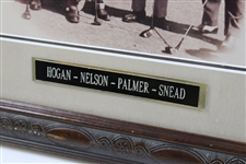 Hogan, Snead, Palmer & Nelson Signed Sepia Tone Photo - Framed JSA ALOA