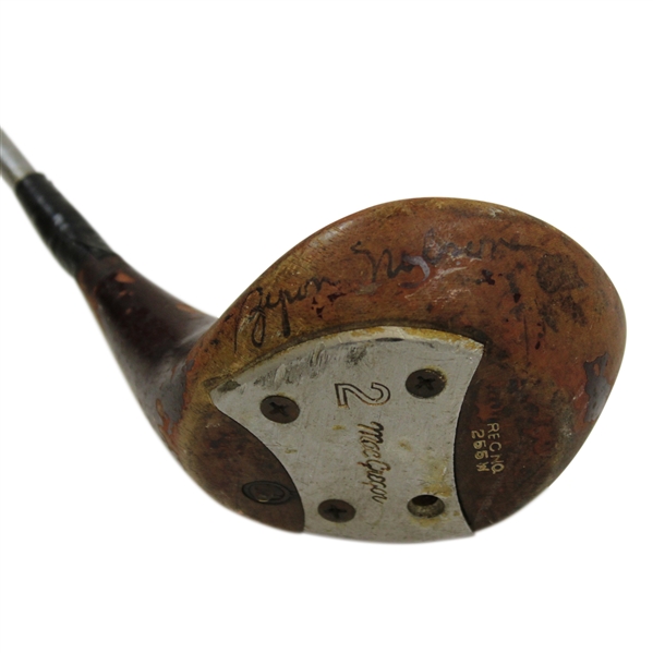 Byron Nelson Signed MacGregor Reg. No. 255W 2-Wood JSA ALOA