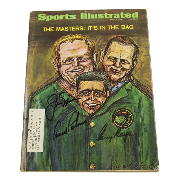 Nicklaus, Palmer & Player Signed 1966 Sports Illustrated Magazine JSA FULL #BB67878