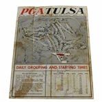 Arnie, Nicklaus, Player, Snead & Others Signed 1970 PGA Championship Pairing Sheet JSA ALOA
