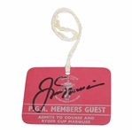 Jack Nicklaus Signed 1981 Ryder Cup Pga Members Guest Badge JSA ALOA