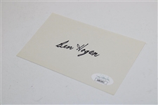 Ben Hogan Signed 3x5 Card JSA #AB82002