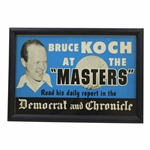 Bruce Koch at the "Masters" Democrat and Chronicle Broadside - Framed