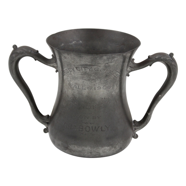 1900 Jersey City Golf Club Two Handled Fall Handicap Trophy Won by G.H. Bowly