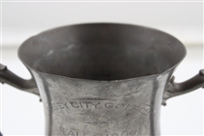1900 Jersey City Golf Club Two Handled Fall Handicap Trophy Won by G.H. Bowly