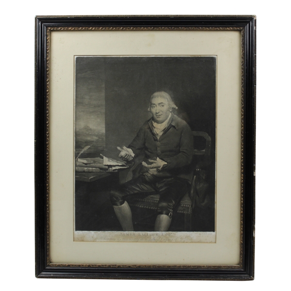 James Balfour Esq. Treasurer of the Edinburgh Company Mezzotint Portrait by Sir Henry Raeburn