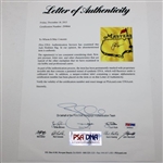 Jack Nicklaus Signed Undated Masters Embroidered Flag - Framed PSA/DNA #Z99844