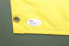 Bubba Watson Signed Undated Masters Embroidered Flag - Framed JSA #N47515