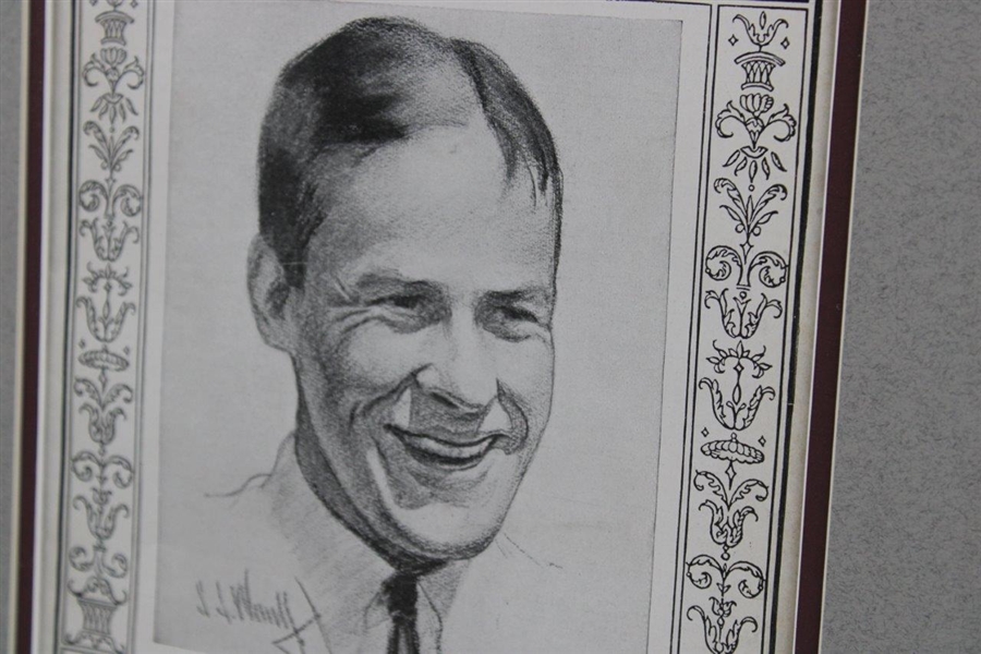 Vintage Bobby Jones Signed Cut with 1925 TIME Magazine Display - Framed JSA ALOA