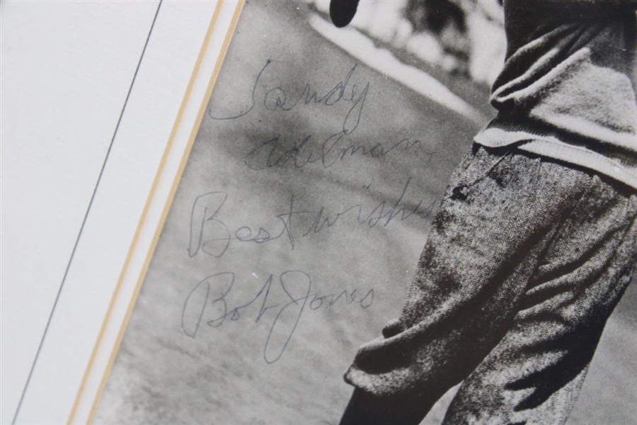 Bobby Jones Signed Follow Through Photo in Ballpoint Pen - Framed JSA ALOA