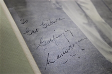 Walter Hagen Signed Large Sepia Tone Photo Photo - Framed JSA ALOA