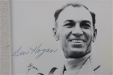 Ben Hogan Signed Photo with Claret Jug at 1953 OPEN with Nameplate - Framed JSA ALOA
