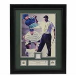Ltd Ed 2002 Tiger Woods Tournament Worn Shirt Swatch #690/10,000 - Framed