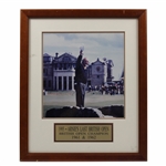 Arnies Last British Open 1995 Photo Display with Nameplate - Framed