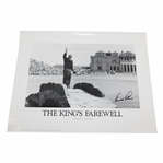 Arnold Palmer Signed 1995 "The Kings Farewell" 16x20 B&W Poster JSA ALOA