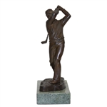 Jack Nicklaus Follow Through Bronze Sculpture on Marble Plinth