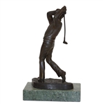 Jack Nicklaus Follow Through Bronze Sculpture on Marble Plinth