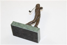 Jack Nicklaus Follow Through Bronze Sculpture on Marble Plinth