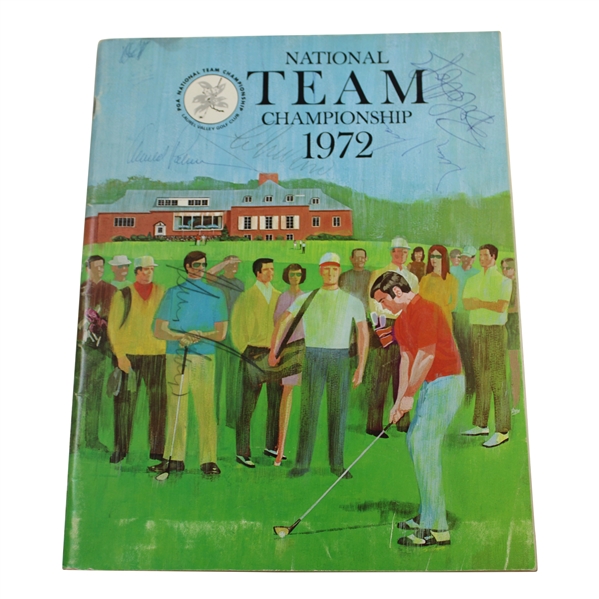 Palmer, Hope, Player & others Signed 1972 National Team Championship Program JSA ALOA