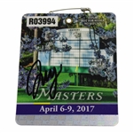 Sergio Garcia Signed 2017 Masters SERIES Badge #R03994 JSA ALOA