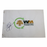 Rickie Fowler Signed Waste Management Phoenix Open Embroidered Flag JSA ALOA