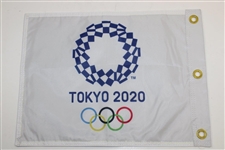 Xander Schauffele Signed Replica Tokyo 2020 Flag with 'Gold Medal 21' Inscription JSA ALOA