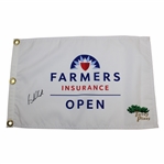 Brooks Koepka Signed Farmers Insurance Open at Torrey Pines Flag JSA ALOA