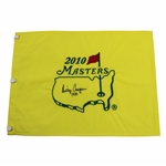 Billy Casper Signed 2010 Masters Embroidered Flag with 1970 JSA ALOA
