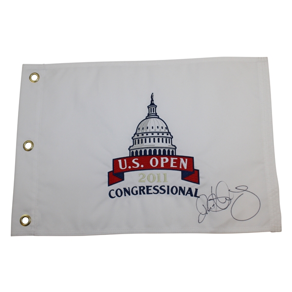 Rory McIlroy Signed 2011 US Open at Congressional Embroidered Flag JSA ALOA
