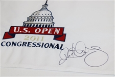 Rory McIlroy Signed 2011 US Open at Congressional Embroidered Flag JSA ALOA