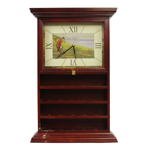 Linden Roman Numeral Golf Clock/Golf Ball Display - Works! 