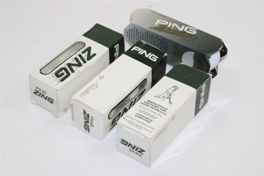 Four (4) Sleeves of Classic Ping by Karsten Zing Golf Balls
